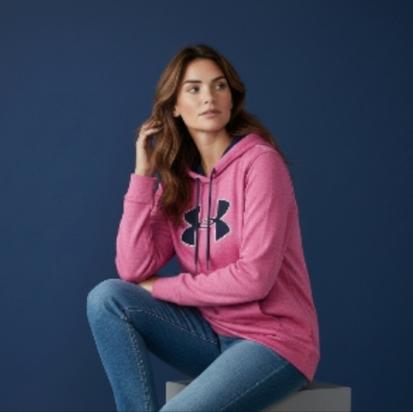 MEDIUM Under Armour Women's Vibrant Pink HOODIE GIFT READY - Picture 5 of 6